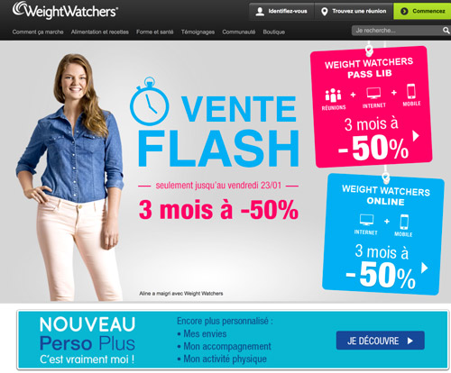 Code promo Weight Watchers reduction forfait